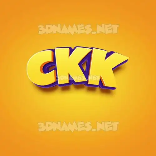 ckk in Orange Toon style - 3D name wallpaper ckk in Orange Toon style - 3D name wallpaper