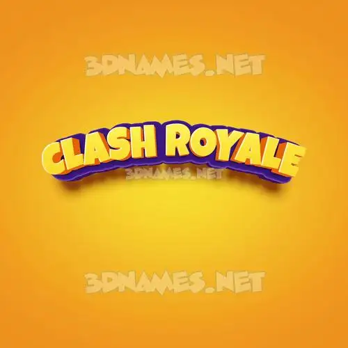 clash royale in Orange Toon style - 3D name wallpaper clash royale in Orange Toon style - 3D name wallpaper