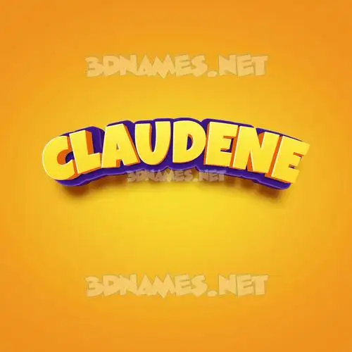 claudene in Orange Toon style - 3D name wallpaper claudene in Orange Toon style - 3D name wallpaper