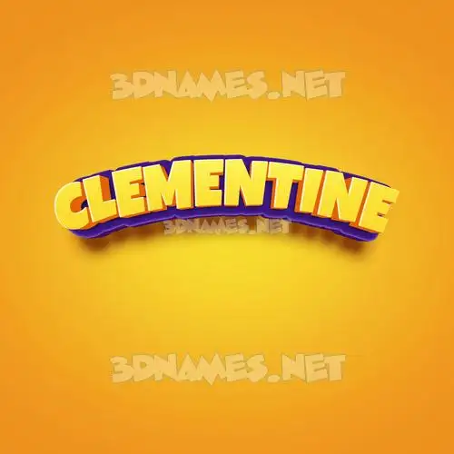 clementine in Orange Toon style - 3D name wallpaper clementine in Orange Toon style - 3D name wallpaper