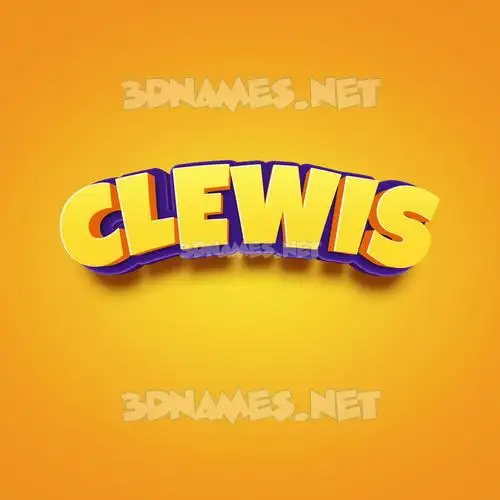 clewis in Orange Toon style - 3D name wallpaper clewis in Orange Toon style - 3D name wallpaper