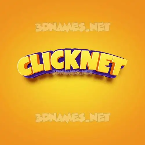 clicknet in Orange Toon style - 3D name wallpaper clicknet in Orange Toon style - 3D name wallpaper