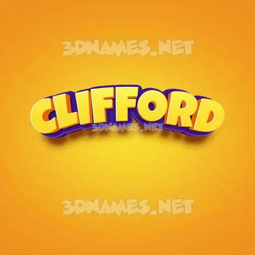 clifford in Orange Toon style - 3D name wallpaper clifford in Orange Toon style - 3D name wallpaper
