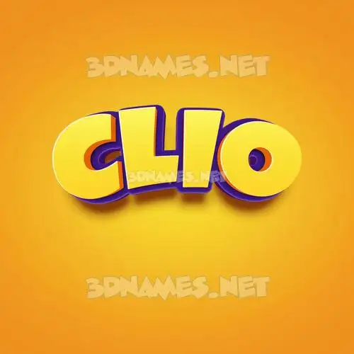 clio in Orange Toon style - 3D name wallpaper clio in Orange Toon style - 3D name wallpaper