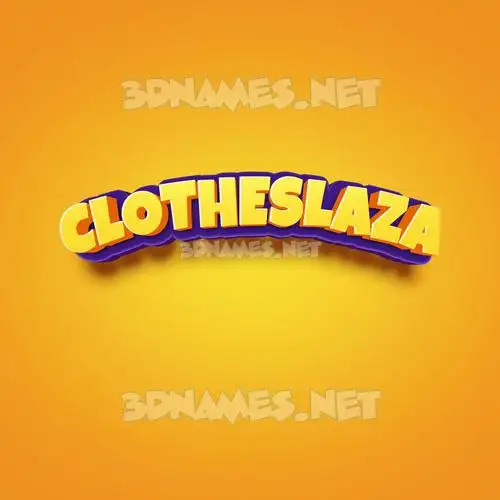 clotheslaza in Orange Toon style - 3D name wallpaper clotheslaza in Orange Toon style - 3D name wallpaper