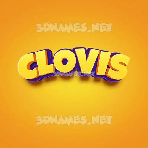 clovis in Orange Toon style - 3D name wallpaper clovis in Orange Toon style - 3D name wallpaper