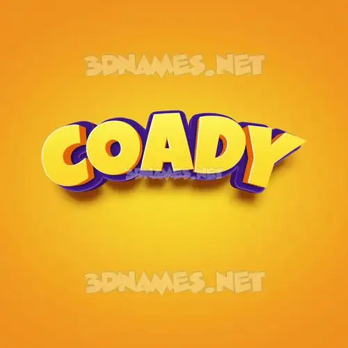 coady in Orange Toon style - 3D name wallpaper coady in Orange Toon style - 3D name wallpaper