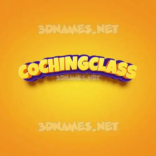 cochingclass in Orange Toon style - 3D name wallpaper cochingclass in Orange Toon style - 3D name wallpaper