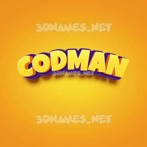codman in Orange Toon style - 3D name wallpaper codman in Orange Toon style - 3D name wallpaper