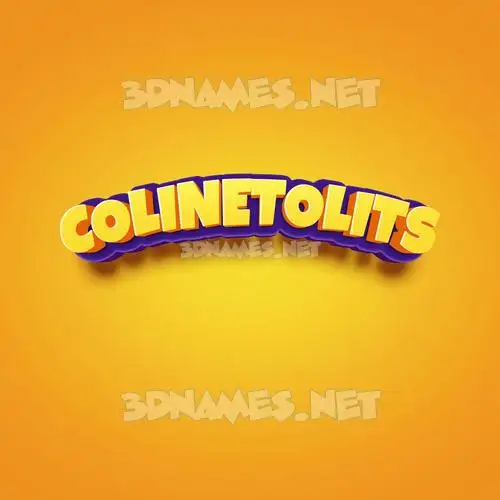 colinetolits in Orange Toon style - 3D name wallpaper colinetolits in Orange Toon style - 3D name wallpaper