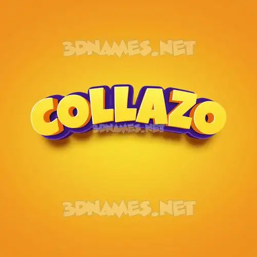 collazo in Orange Toon style - 3D name wallpaper collazo in Orange Toon style - 3D name wallpaper