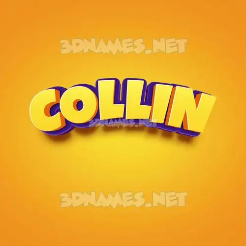 collin in Orange Toon style - 3D name wallpaper collin in Orange Toon style - 3D name wallpaper