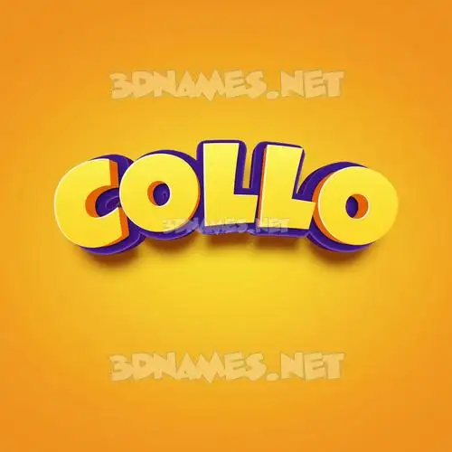collo in Orange Toon style - 3D name wallpaper collo in Orange Toon style - 3D name wallpaper