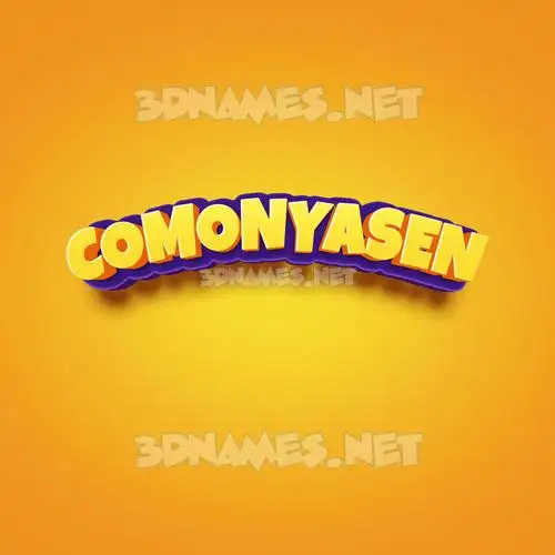 comonyasen in Orange Toon style - 3D name wallpaper comonyasen in Orange Toon style - 3D name wallpaper