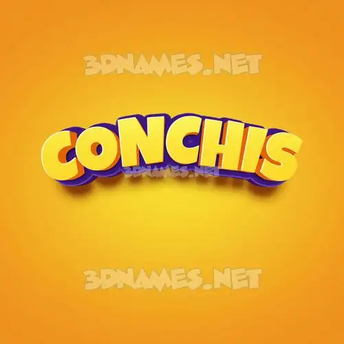 conchis in Orange Toon style - 3D name wallpaper conchis in Orange Toon style - 3D name wallpaper