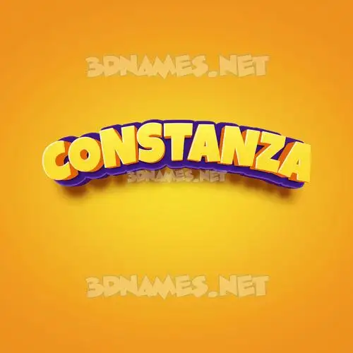 constanza in Orange Toon style - 3D name wallpaper constanza in Orange Toon style - 3D name wallpaper