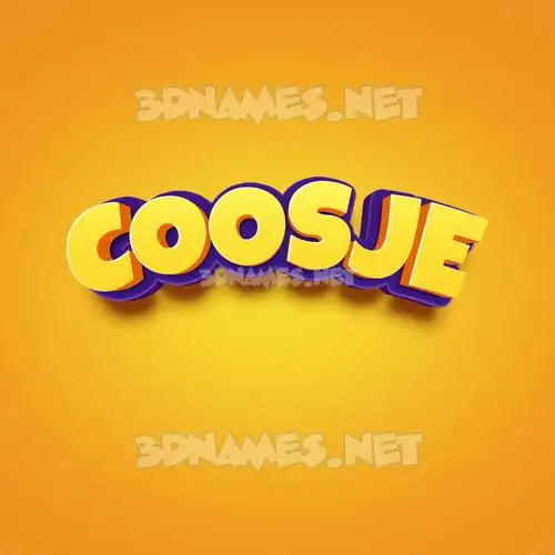 coosje in Orange Toon style - 3D name wallpaper coosje in Orange Toon style - 3D name wallpaper