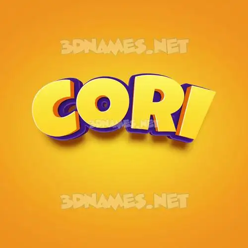 cori in Orange Toon style - 3D name wallpaper cori in Orange Toon style - 3D name wallpaper