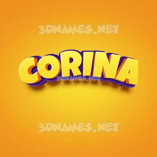 corina in Orange Toon style - 3D name wallpaper corina in Orange Toon style - 3D name wallpaper