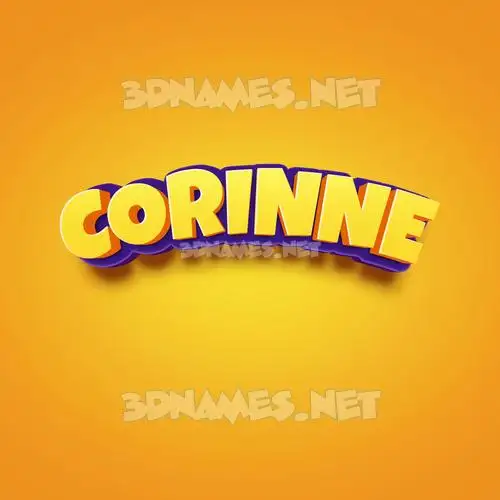 corinne in Orange Toon style - 3D name wallpaper corinne in Orange Toon style - 3D name wallpaper