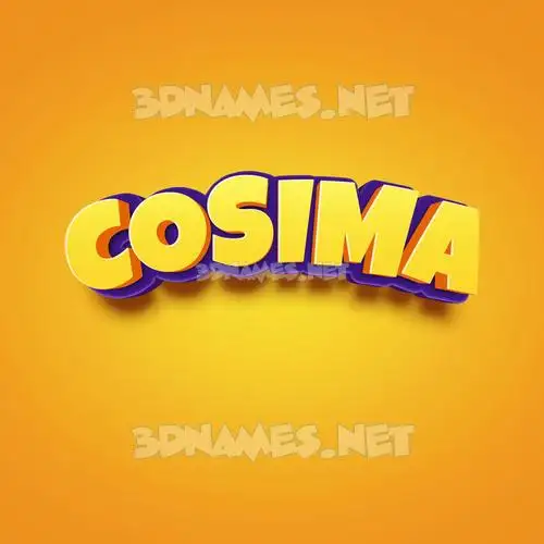 cosima in Orange Toon style - 3D name wallpaper cosima in Orange Toon style - 3D name wallpaper