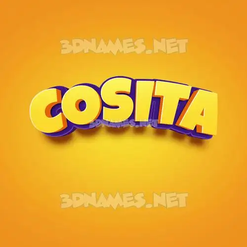 cosita in Orange Toon style - 3D name wallpaper cosita in Orange Toon style - 3D name wallpaper