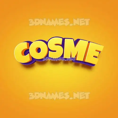 cosme in Orange Toon style - 3D name wallpaper cosme in Orange Toon style - 3D name wallpaper
