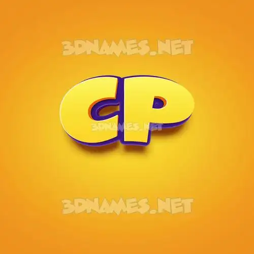cp in Orange Toon style - 3D name wallpaper cp in Orange Toon style - 3D name wallpaper