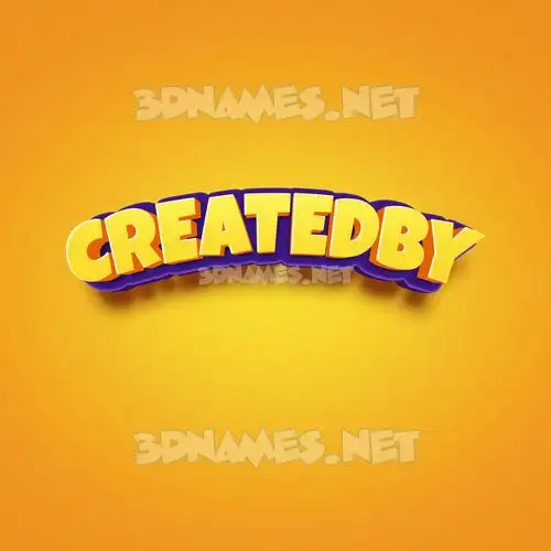 createdby in Orange Toon style - 3D name wallpaper createdby in Orange Toon style - 3D name wallpaper