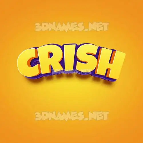 crish in Orange Toon style - 3D name wallpaper crish in Orange Toon style - 3D name wallpaper