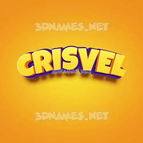 crisvel in Orange Toon style - 3D name wallpaper crisvel in Orange Toon style - 3D name wallpaper