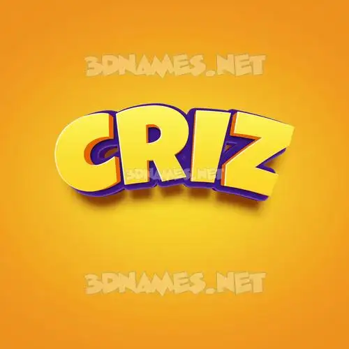 criz in Orange Toon style - 3D name wallpaper criz in Orange Toon style - 3D name wallpaper