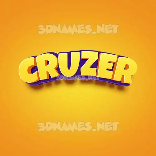 cruzer in Orange Toon style - 3D name wallpaper cruzer in Orange Toon style - 3D name wallpaper