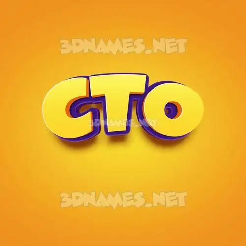 cto in Orange Toon style - 3D name wallpaper cto in Orange Toon style - 3D name wallpaper