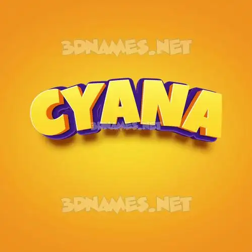 cyana in Orange Toon style - 3D name wallpaper cyana in Orange Toon style - 3D name wallpaper