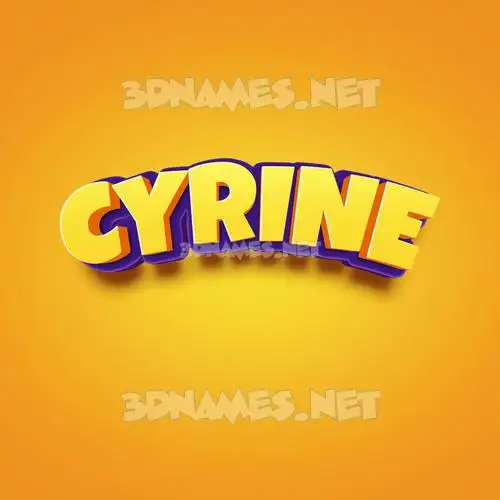cyrine in Orange Toon style - 3D name wallpaper cyrine in Orange Toon style - 3D name wallpaper
