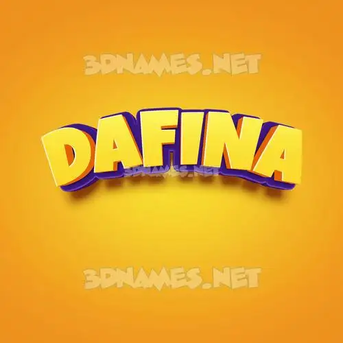 dafina in Orange Toon style - 3D name wallpaper dafina in Orange Toon style - 3D name wallpaper