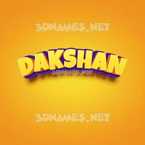 dakshan in Orange Toon style - 3D name wallpaper dakshan in Orange Toon style - 3D name wallpaper