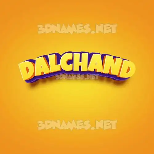 dalchand in Orange Toon style - 3D name wallpaper dalchand in Orange Toon style - 3D name wallpaper