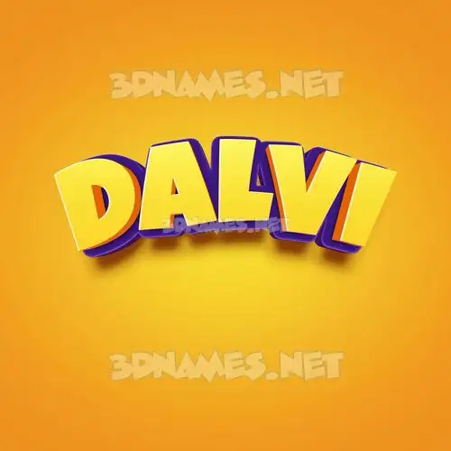 dalvi in Orange Toon style - 3D name wallpaper dalvi in Orange Toon style - 3D name wallpaper