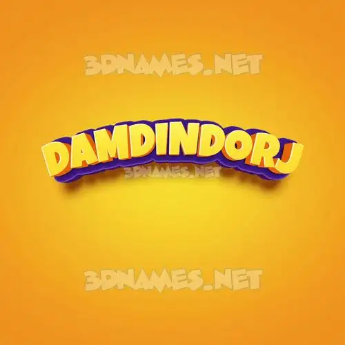 damdindorj in Orange Toon style - 3D name wallpaper damdindorj in Orange Toon style - 3D name wallpaper