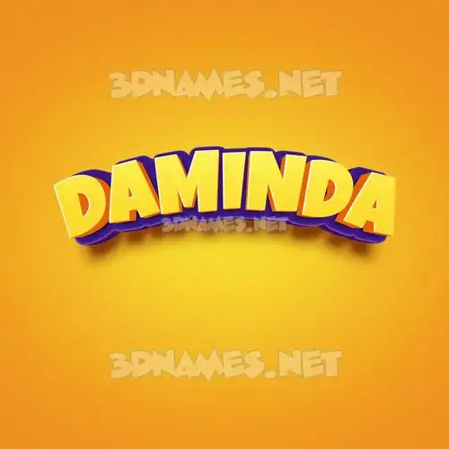 daminda in Orange Toon style - 3D name wallpaper daminda in Orange Toon style - 3D name wallpaper