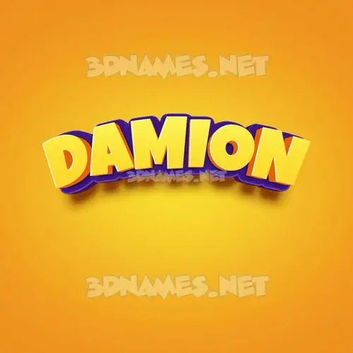 damion in Orange Toon style - 3D name wallpaper damion in Orange Toon style - 3D name wallpaper