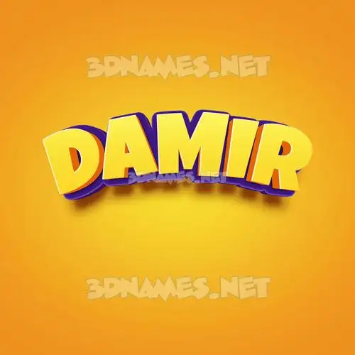damir in Orange Toon style - 3D name wallpaper damir in Orange Toon style - 3D name wallpaper
