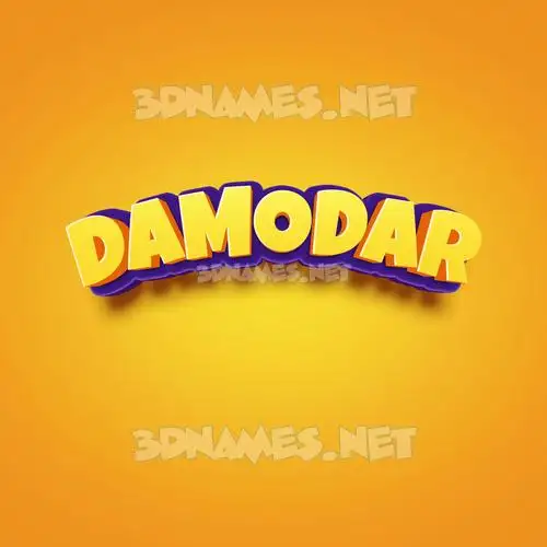 damodar in Orange Toon style - 3D name wallpaper damodar in Orange Toon style - 3D name wallpaper
