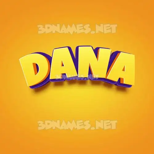 dana in Orange Toon style - 3D name wallpaper dana in Orange Toon style - 3D name wallpaper