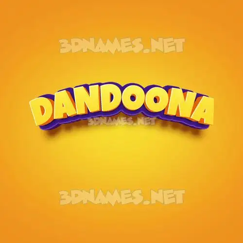 dandoona in Orange Toon style - 3D name wallpaper dandoona in Orange Toon style - 3D name wallpaper