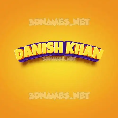 danish khan in Orange Toon style - 3D name wallpaper danish khan in Orange Toon style - 3D name wallpaper