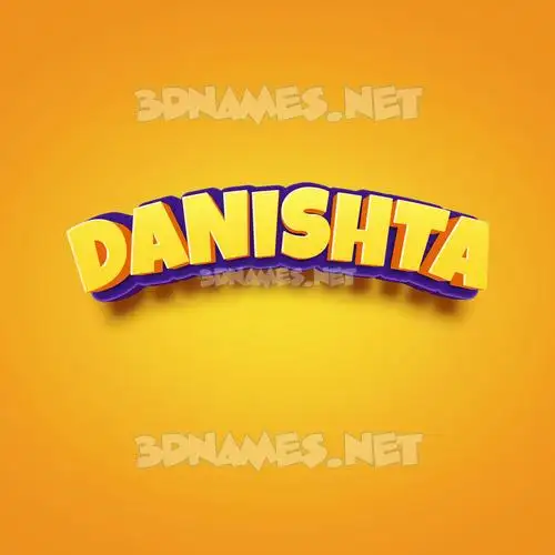 danishta in Orange Toon style - 3D name wallpaper danishta in Orange Toon style - 3D name wallpaper