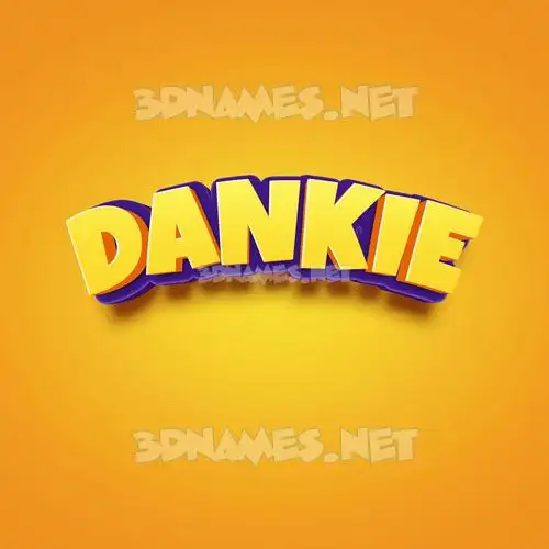 dankie in Orange Toon style - 3D name wallpaper dankie in Orange Toon style - 3D name wallpaper